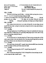 Kỳ thi học sinh giỏi cấp thành phố khối 9 năm học 2015  2016 môn Giáo dục công dân